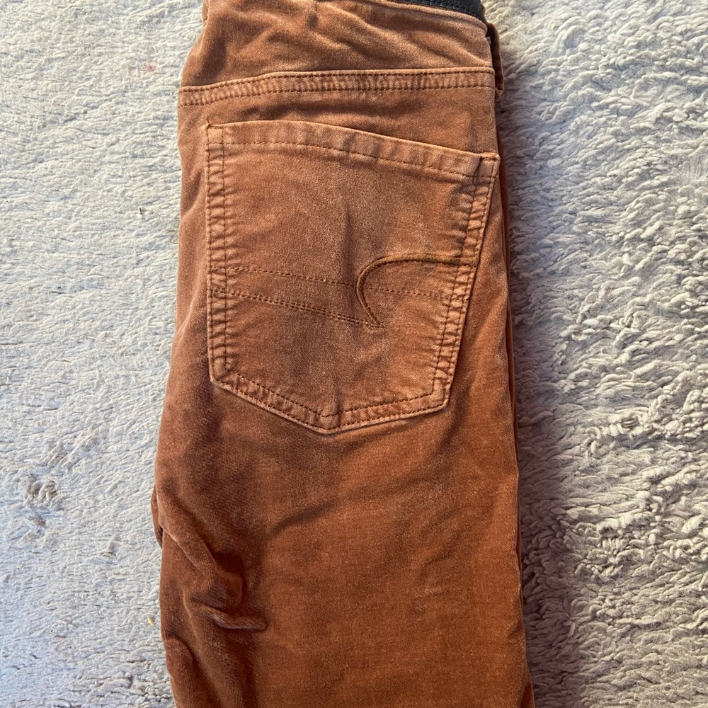 Old school velvet mustard pants